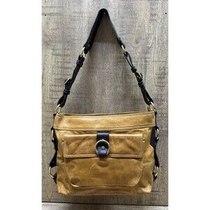 Tasche vintage brown laather hobo chic shoulder bag with matching  wallet